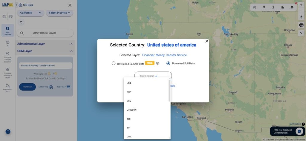 Download Money Transfer Service Data 