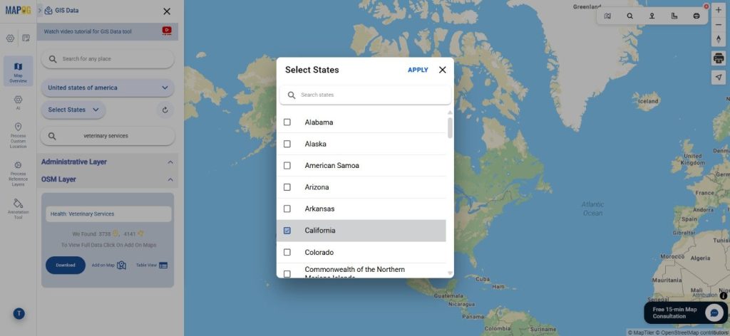 Download Veterinary Services Clinics Data
