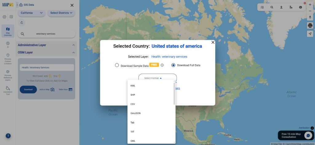 Download Veterinary Services Clinics Data