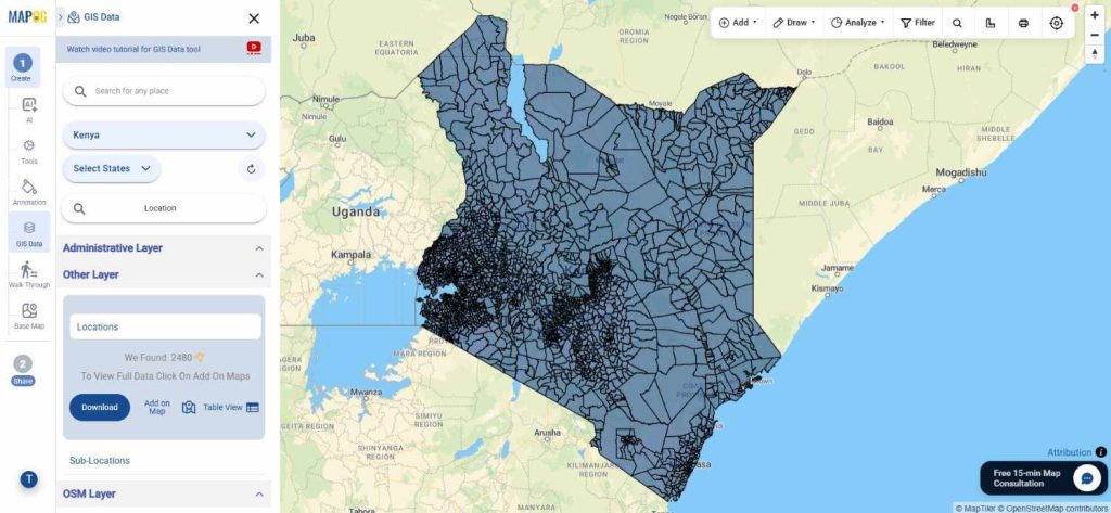 Download Kenya Locations Data