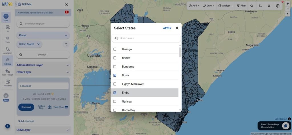 Download Kenya Locations Data