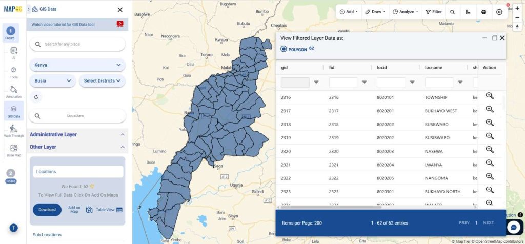 Download Kenya Locations Data