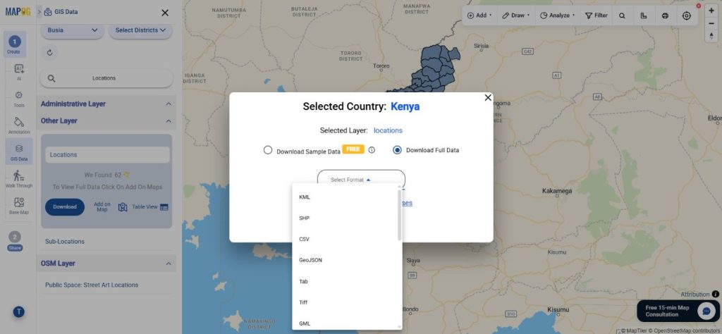Download Kenya Locations Data
