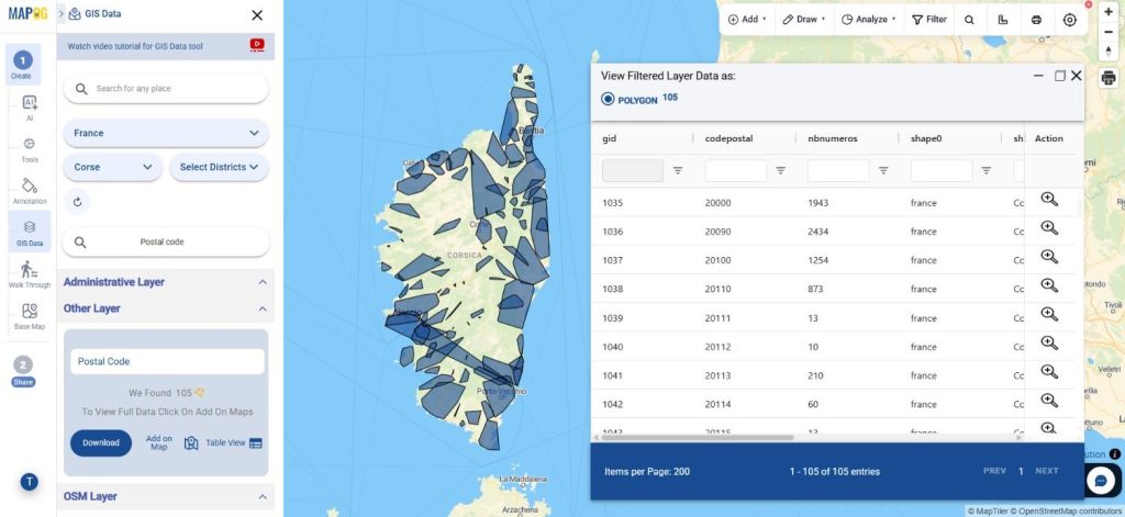 Download France Postal Code Data