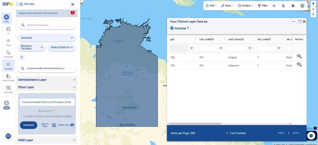Download Australia Commonwealth Electoral Divisions (CED) Data