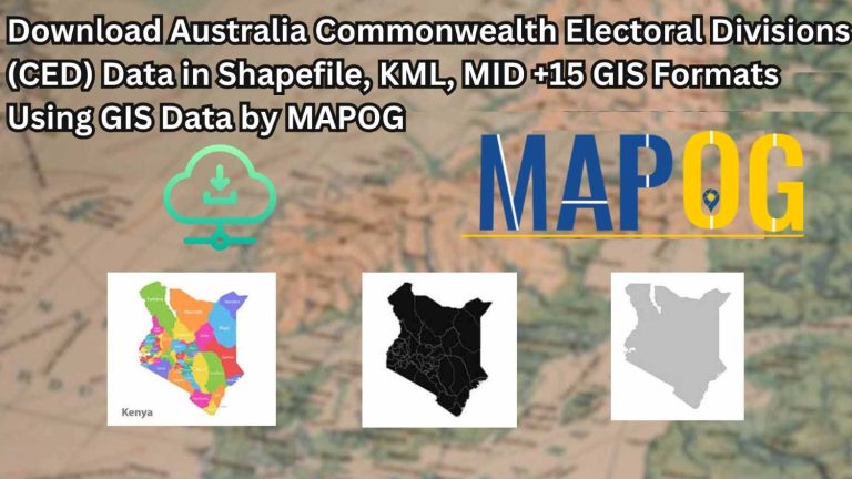 Download Australia Commonwealth Electoral Divisions (CED) Data