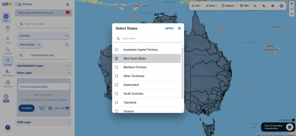 Download Australia Electoral Divisions (SED) Data 