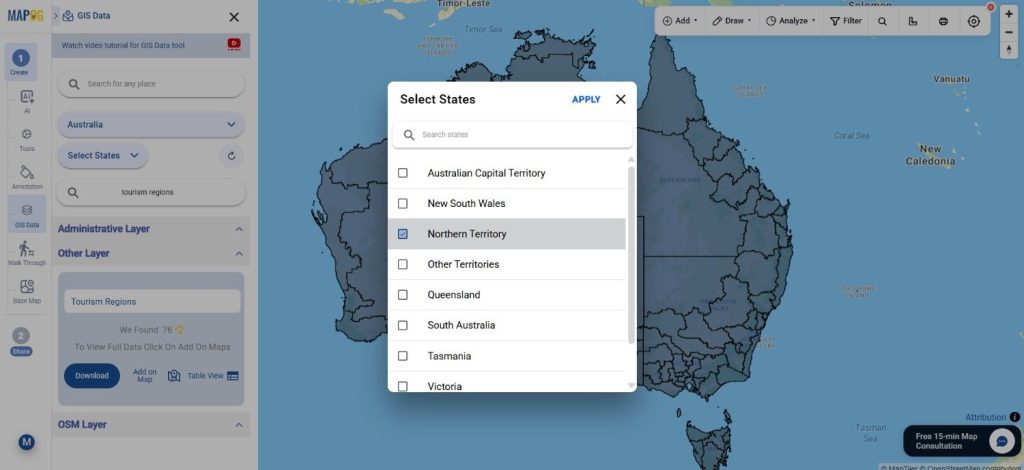 Download Australia Tourism Regions Data