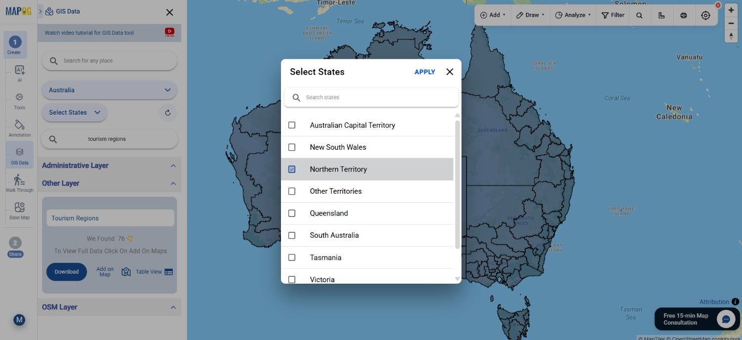 Download Australia Tourism Regions Data in GIS Formats (Shapefile, KML ...
