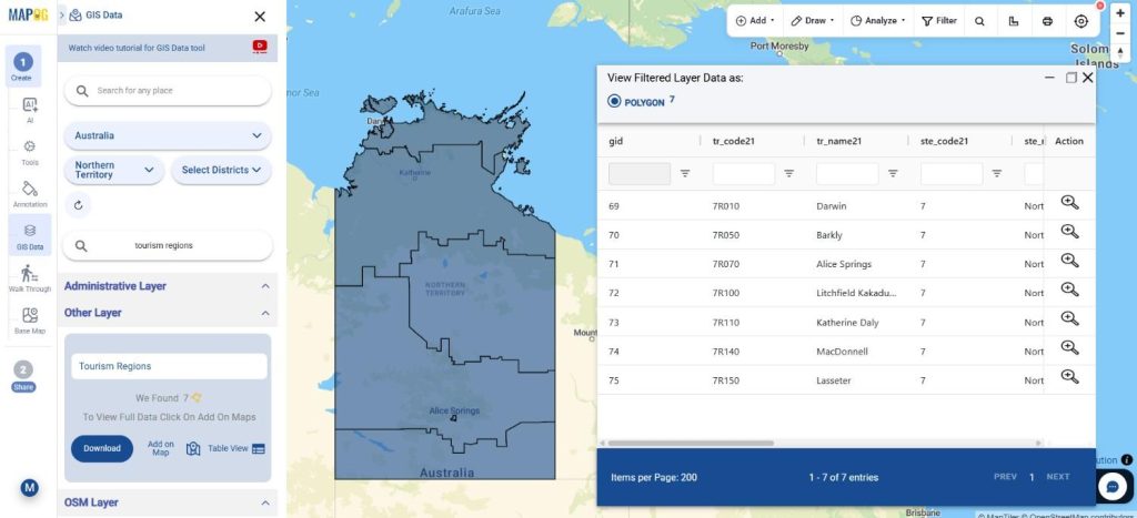 Download Australia Tourism Regions Data