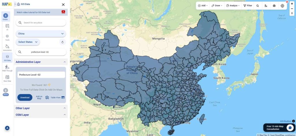Download China Prefecture Level–02 Data