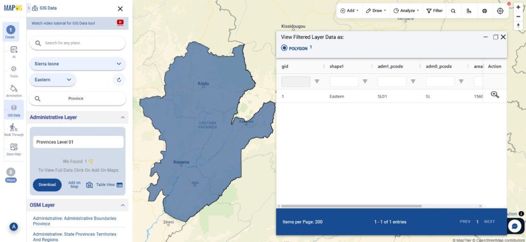 Download Sierra Leone Province Data 