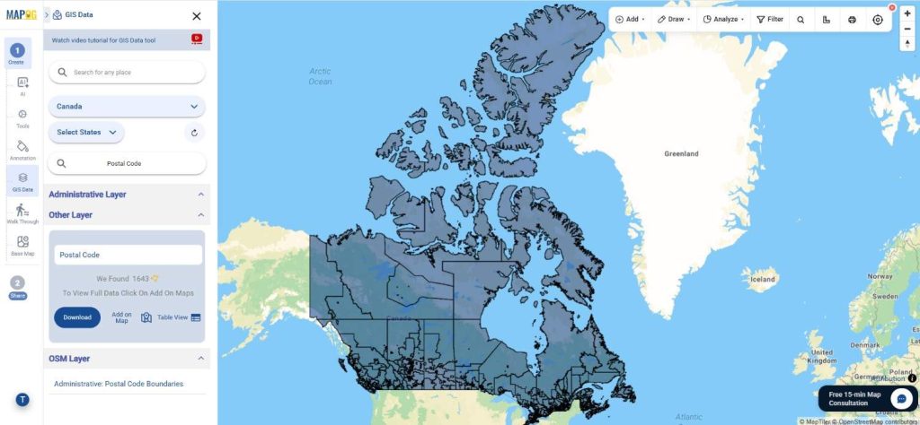 Download Canada Postal Code Data