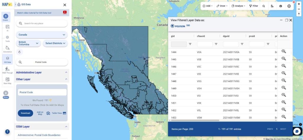 Download Canada Postal Code Data