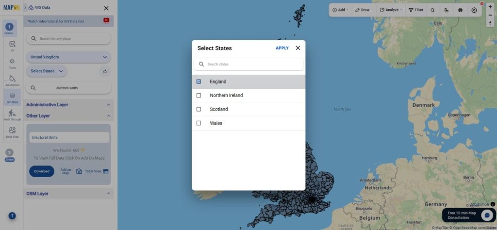 Download United kingdom Electoral Units Data