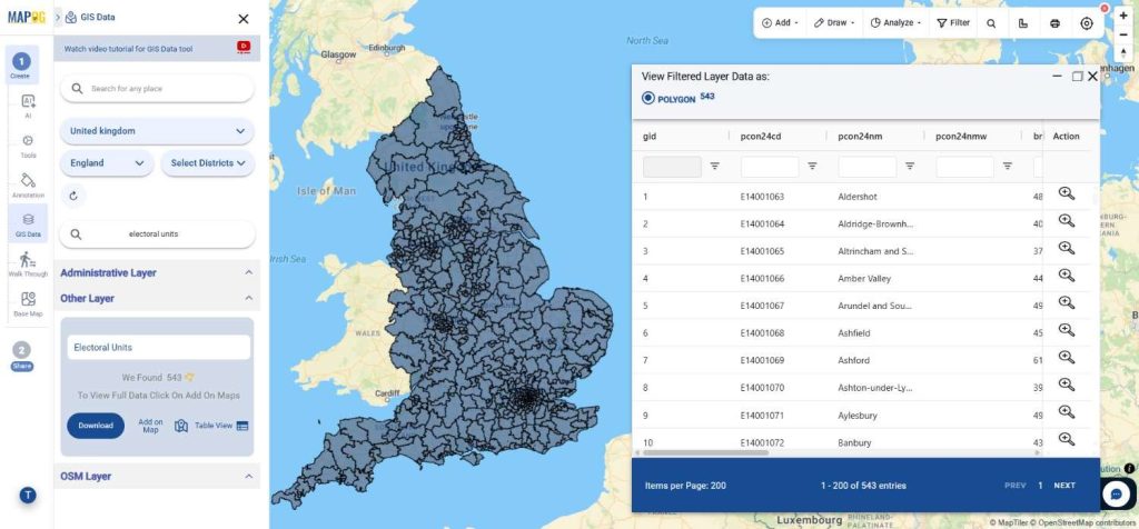 Download United kingdom Electoral Units Data