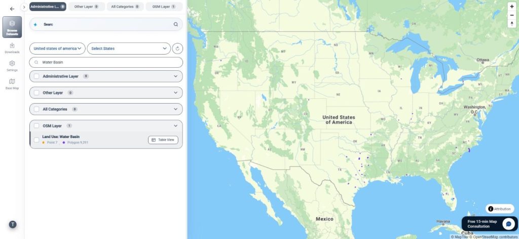 Download Water Basin Data