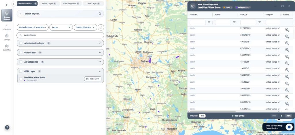 Download Water Basin Data