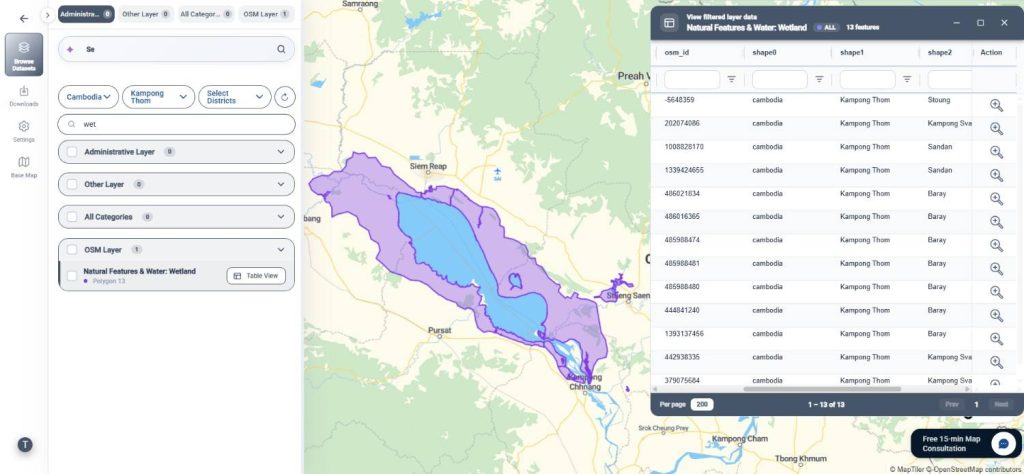 Download Wetlands Data