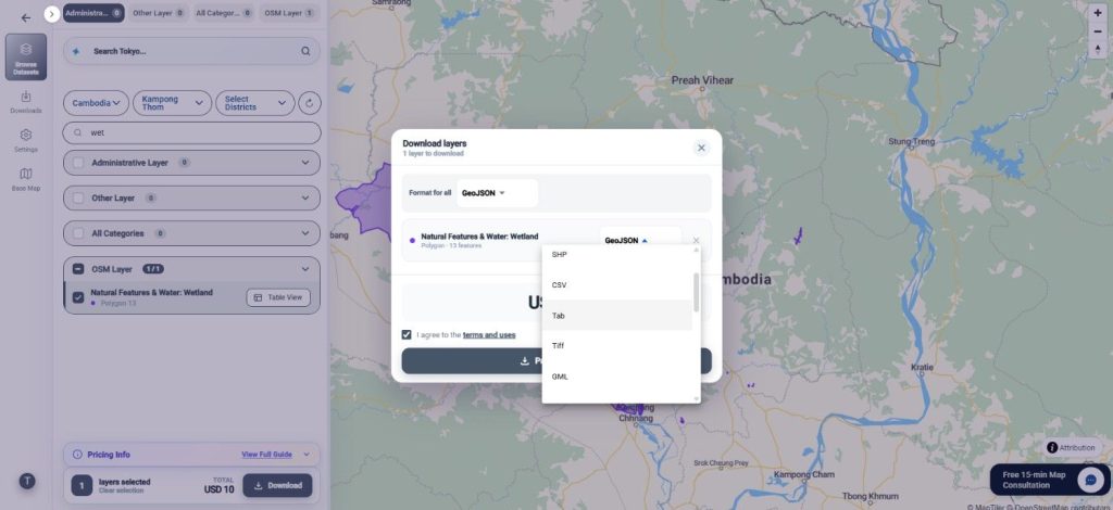 Download Wetlands Data